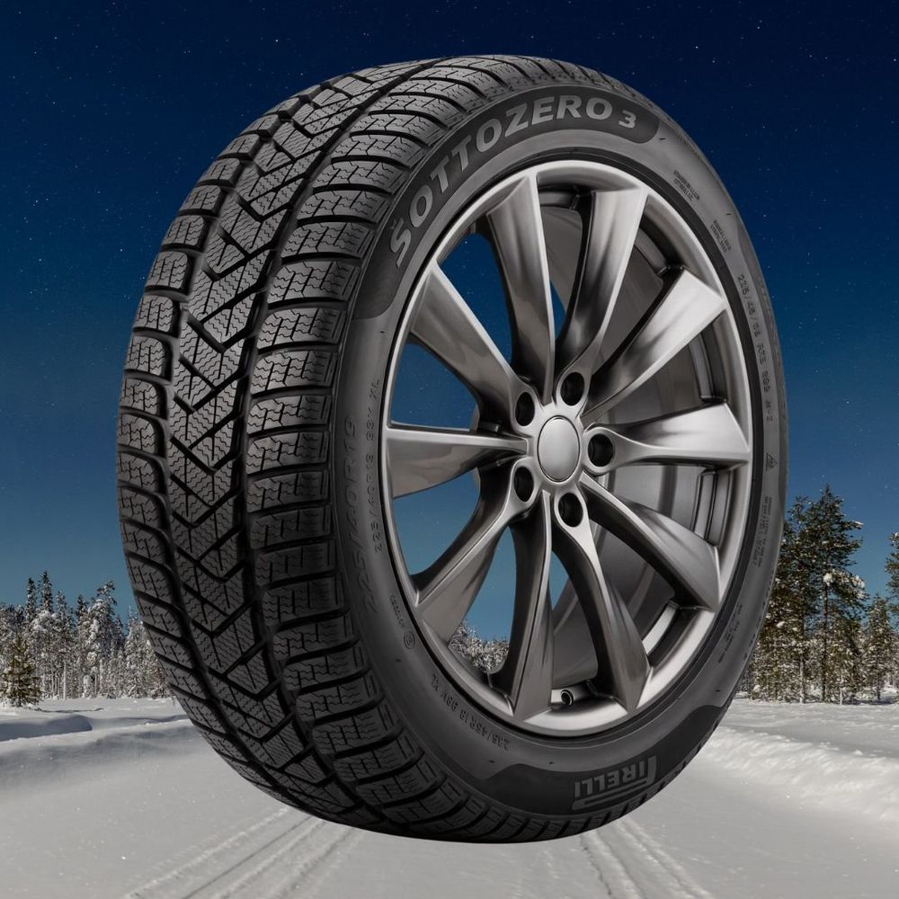 Tesla Model 3 18" Winter Package - Replika R241B Space Grey Rims + Continental IceContact XTRM EV Tires — product image from the live Sparky X shop