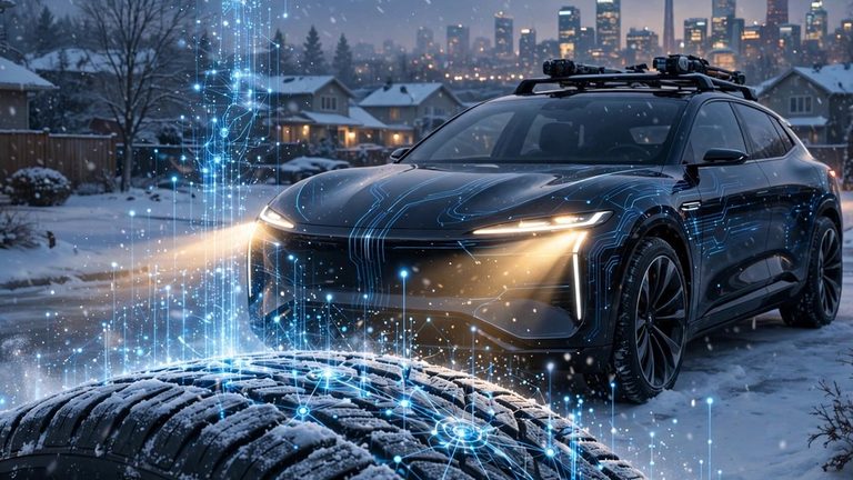 Sparky X, the AI-powered mobile tire shop — branded service vehicle graphic